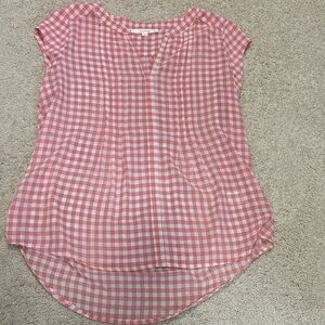 Fun 2 Fun Pink Checkered Blouse